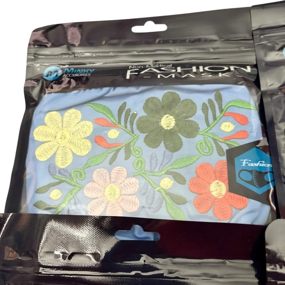 Minky Accessories NWT set of 7 fashion face masks